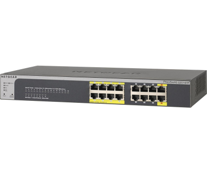 Switch Netgear 16p GS516TP (16x10/100/1000Mbit, 8xPoE, 2xPoE-PD)